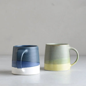 Ceramic Mug 320ml | Moss Green x Yellow