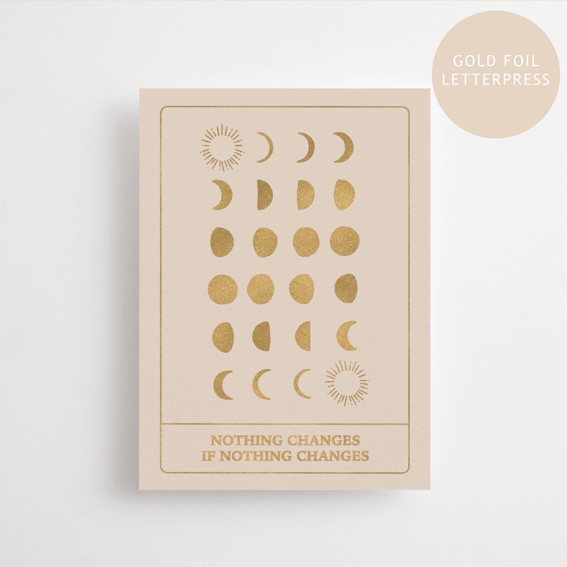 NOTHING CHANGES IF NOTHING CHANGES | GOLD EDITION | POSTCARD