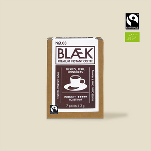 BLÆK Instant Coffee NØ.3 | Dark Roast | Organic Fairtrade