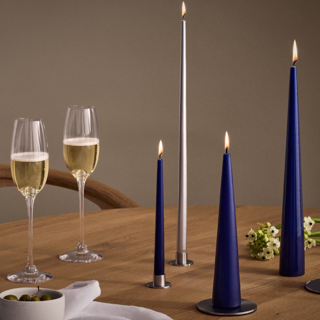 28 Royal Navy | Cone Candles | 37cm