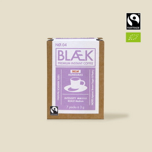 BLÆK Instant Coffee NØ.4 | Medium Roast (DECAF) | Organic Fairtrade