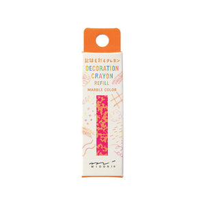 Decoration Crayon Refill Pink x Orange