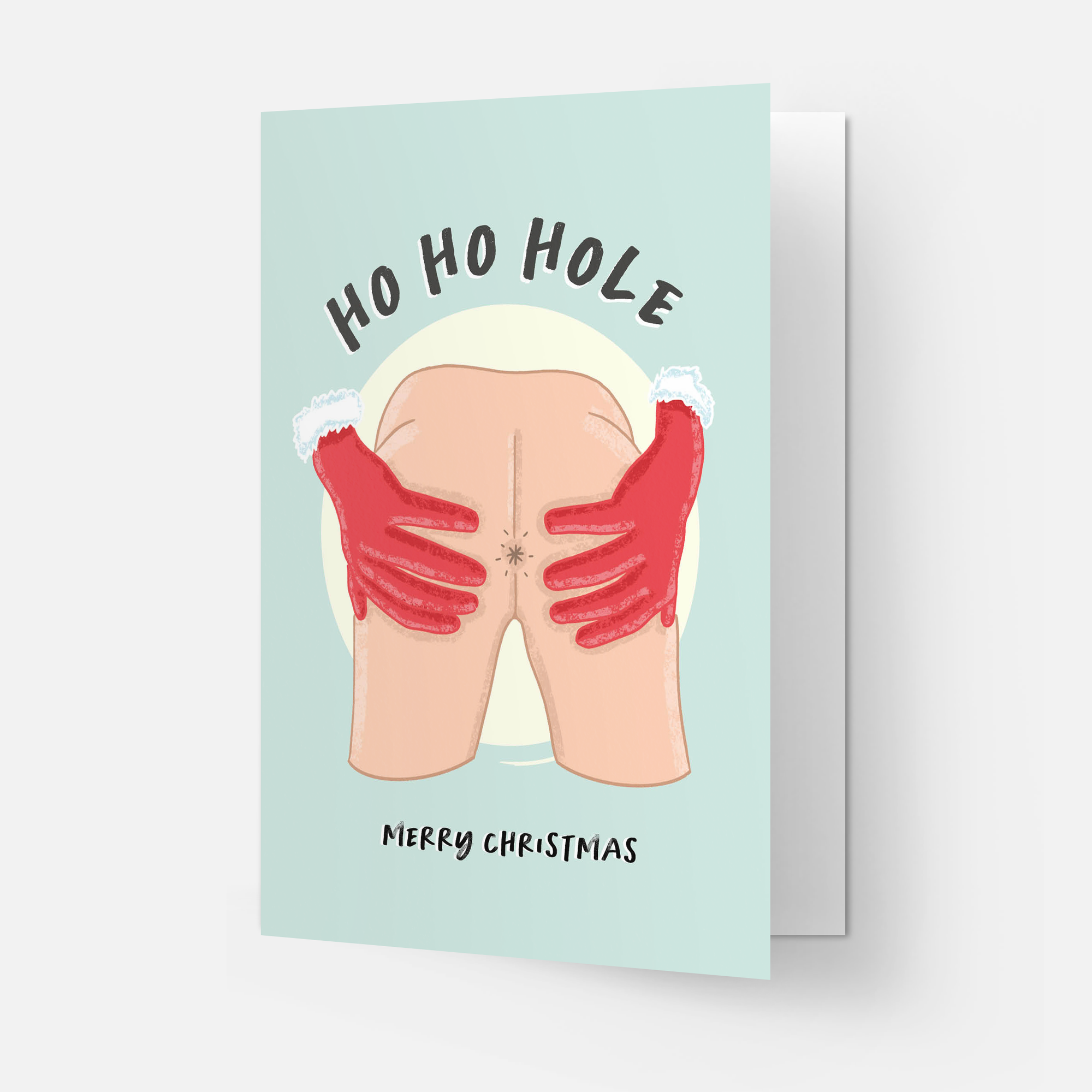 Ho-Ho Hole | Christmas Card