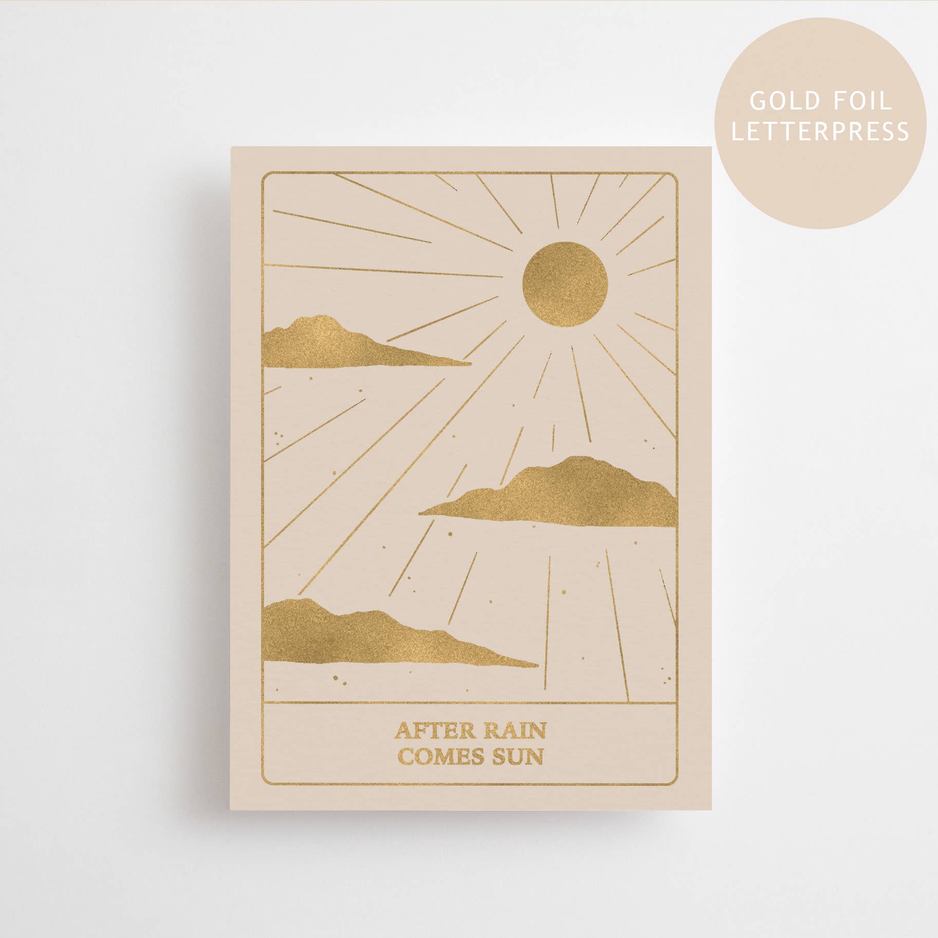 AFTER RAIN COMES SUN | GOLD EDITION | POSTCARD