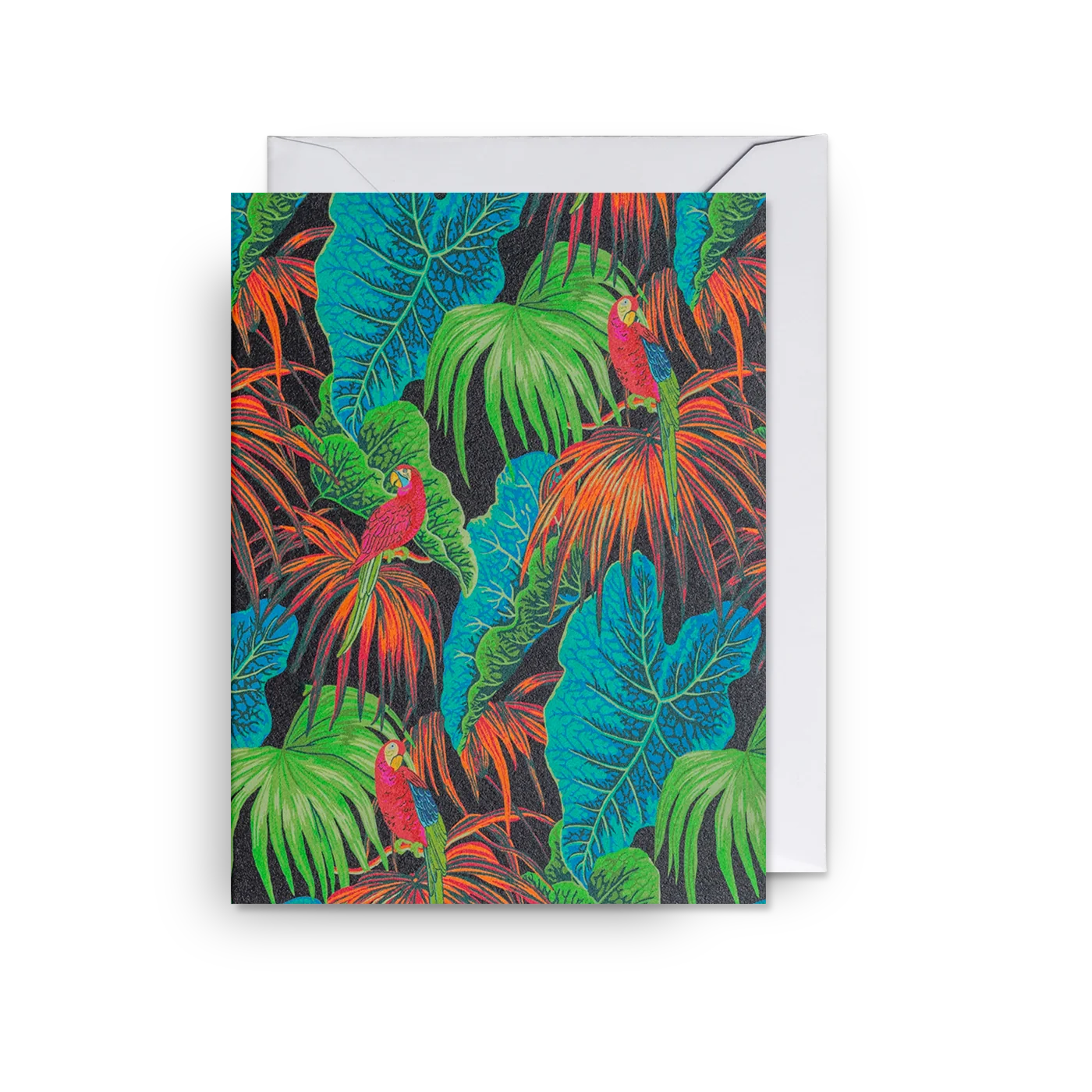 Amazon Petrol Tropical Foliage | Warner House | Mini Card