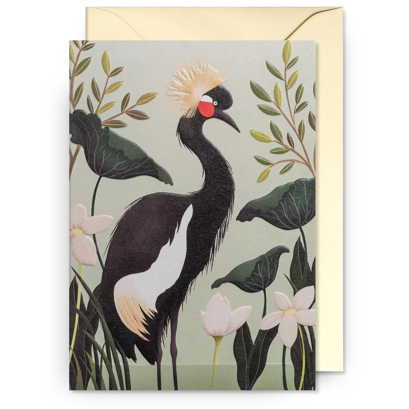 Black Crane | Carrie May | Greeting Card