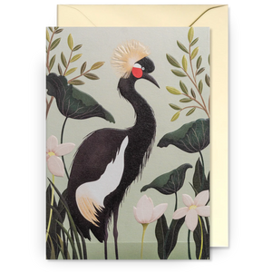 Black Crane | Carrie May | Greeting Card