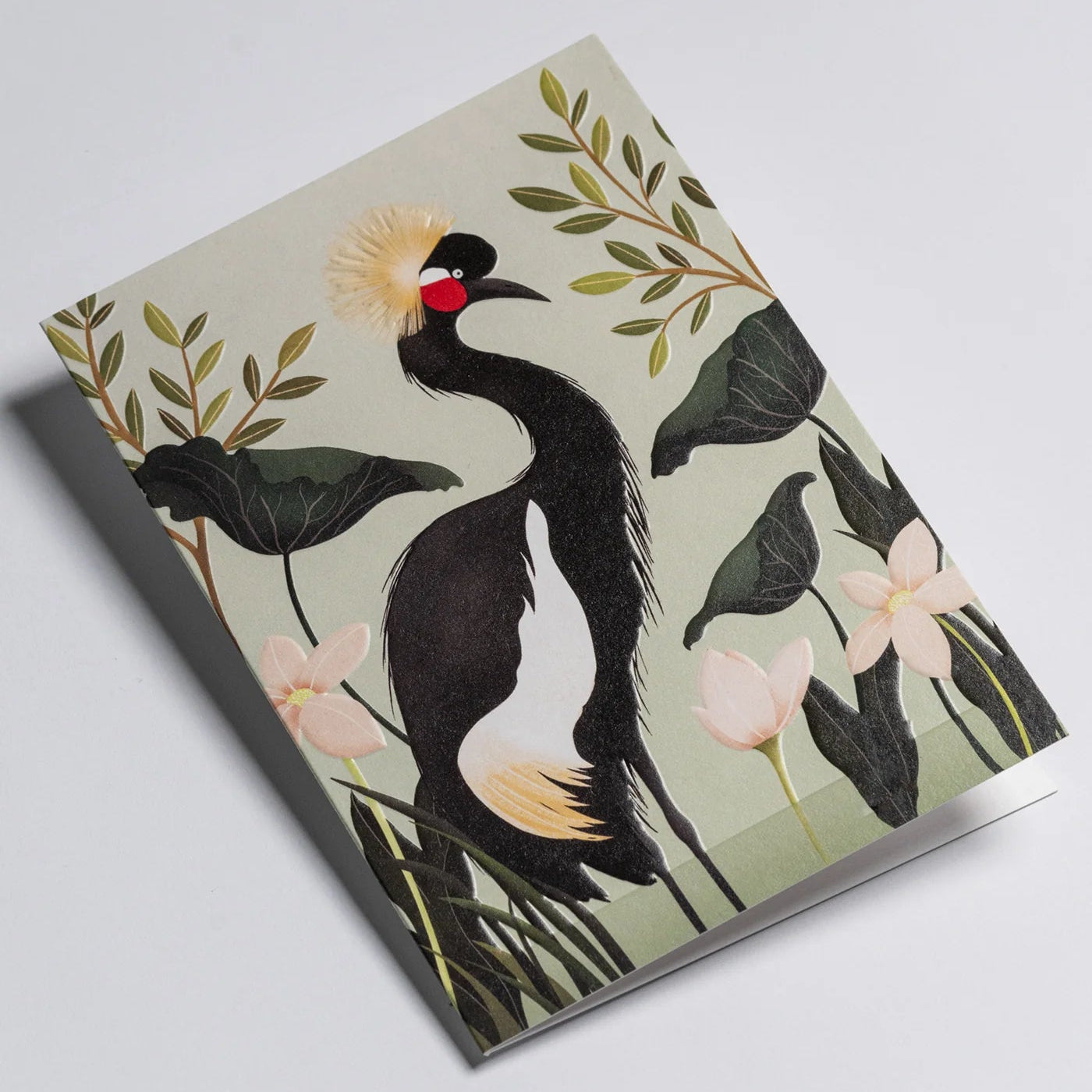 Black Crane | Carrie May | Greeting Card