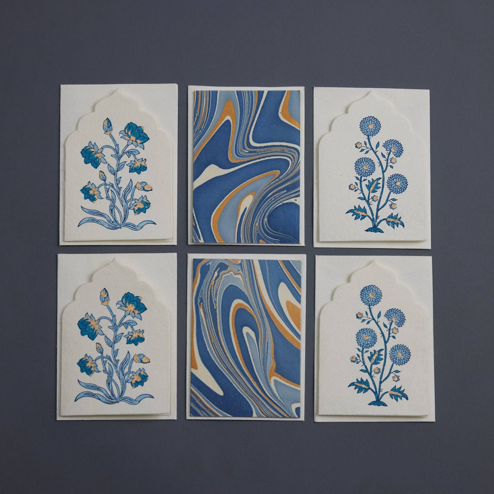 Boxed Artisan Notecard Set | Sandook Sapphire