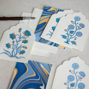 Boxed Artisan Notecard Set | Sandook Sapphire