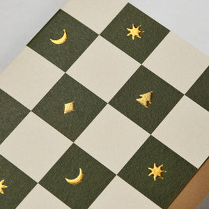 CHECKERBOARD | CHRISTMAS CARD closeup