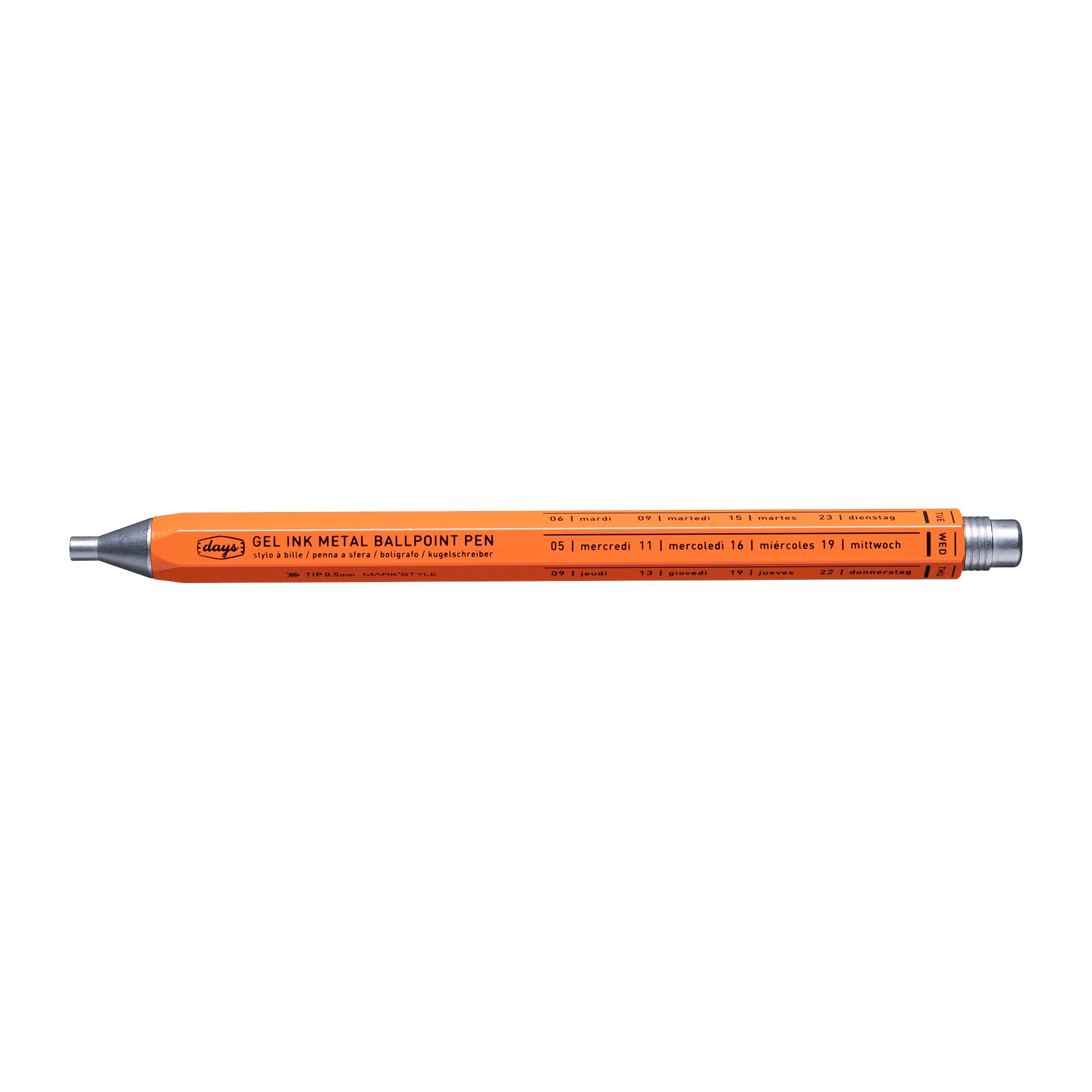 Gel Metal Ballpoint Pen | MARK'S STYLE | DAYS | Orange