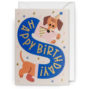 Dachshund Party Hat | Mei Støyva | Birthday Card