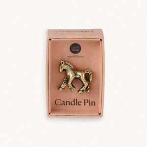 harley brass horse candle pin by doing goods