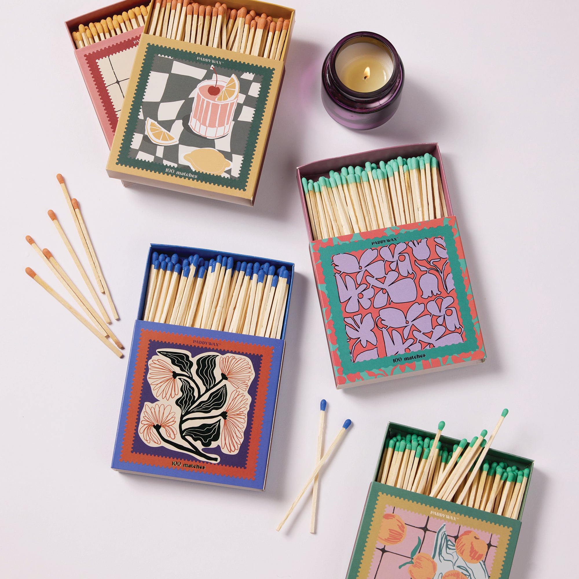 Jumbo Boxed Matches | Floral