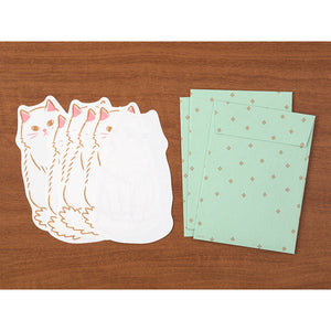 Letter Set Die-Cut Cat by midori japan