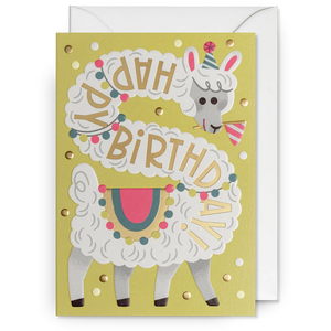 Llama Party Hat | Birthday Card