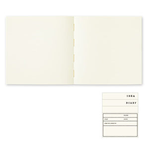 MD Notebook A5 Square Thick Blank by midori japan