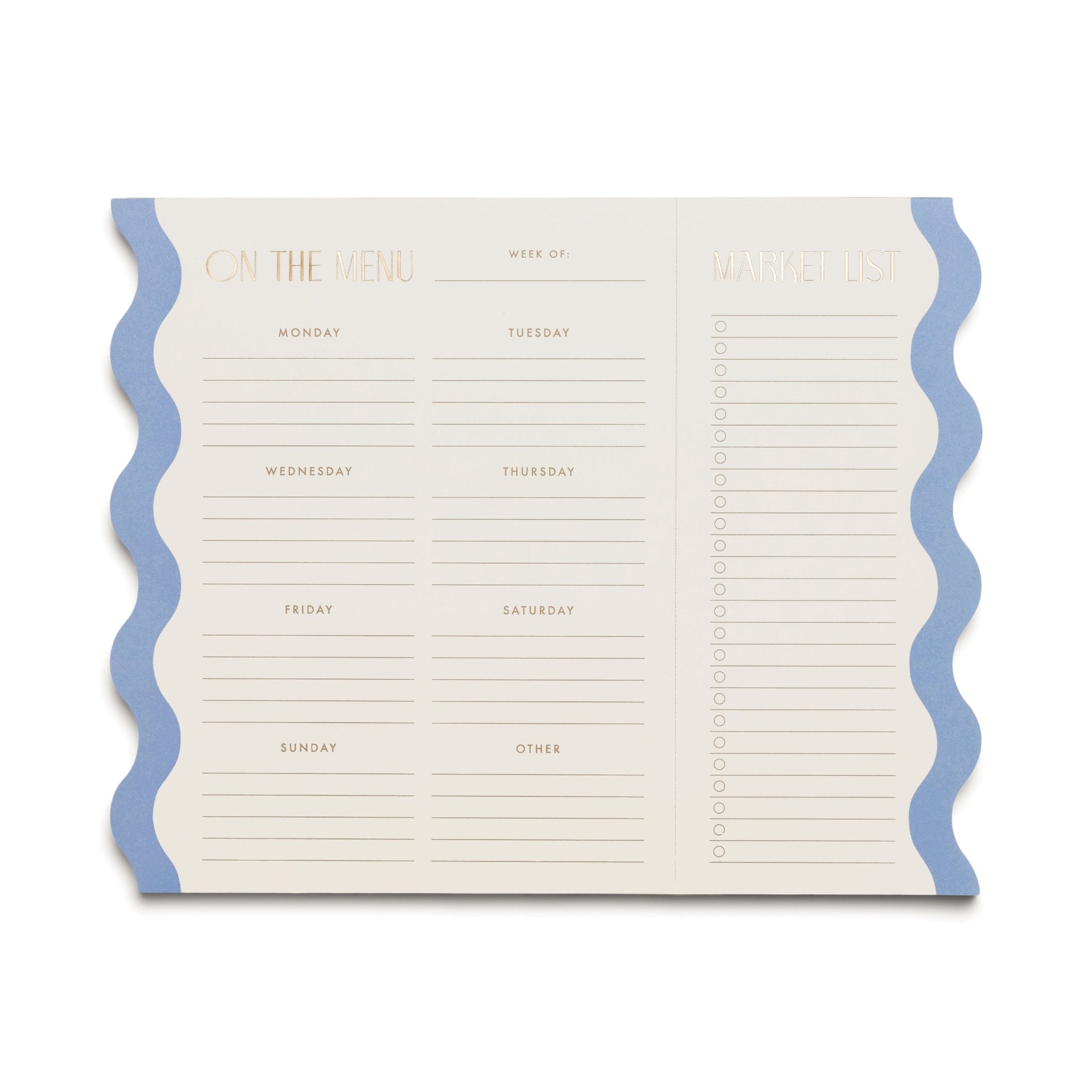 Meal Planner Notepad with Magnets | Cloud & Cream