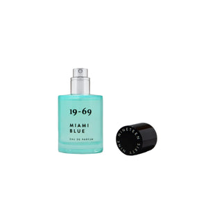 miami blue EDP 30ml by 19-69 in aqua blue bottle