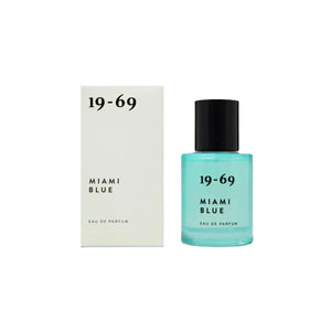 miami blue EDP 30ml by 19-69 in aqua blue bottle