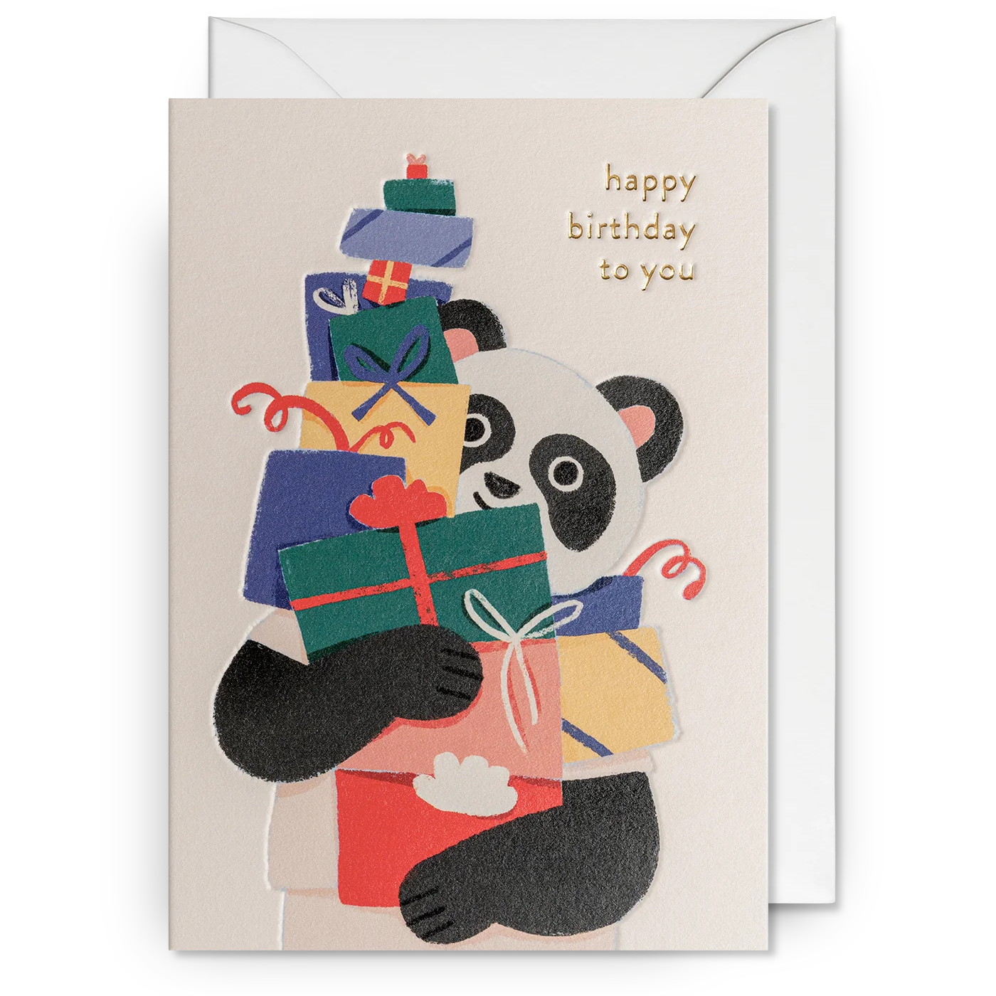 Panda Presents Illustrative | Elena Comte | Birthday Card