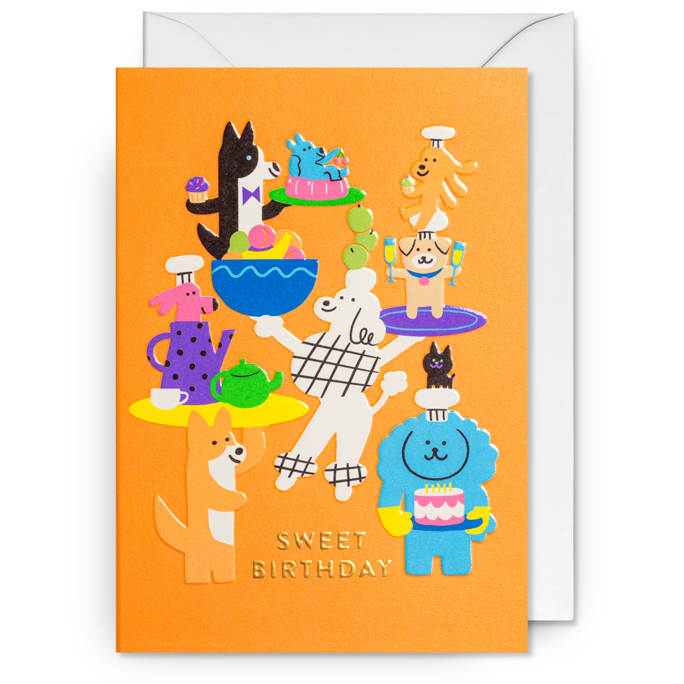 Party Prep Dogs Sweet | Jessica Das | Birthday Card