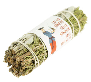 White Sage and Rosemary Smudging Bundle