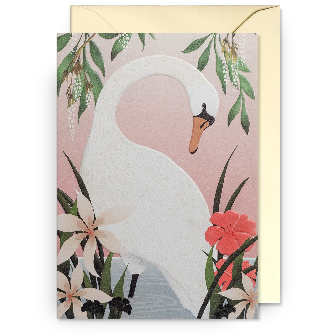 White Swan | Carrie May | Greeting Card