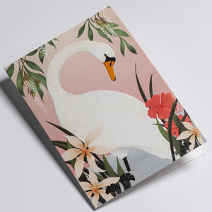 White Swan | Carrie May | Greeting Card