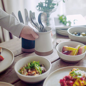 kinto ceramic tableware being used