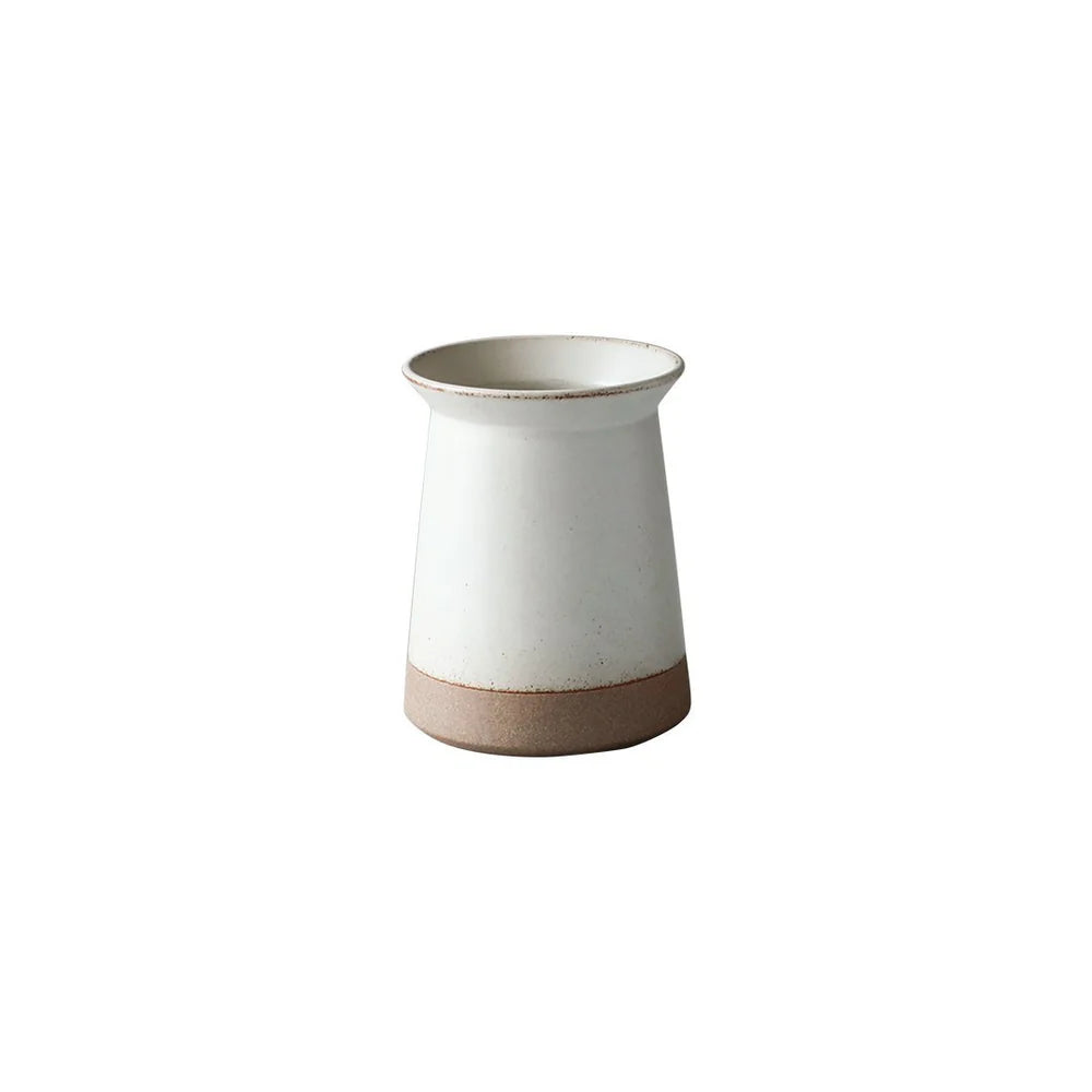 kinto beige ceramic cutlery holder