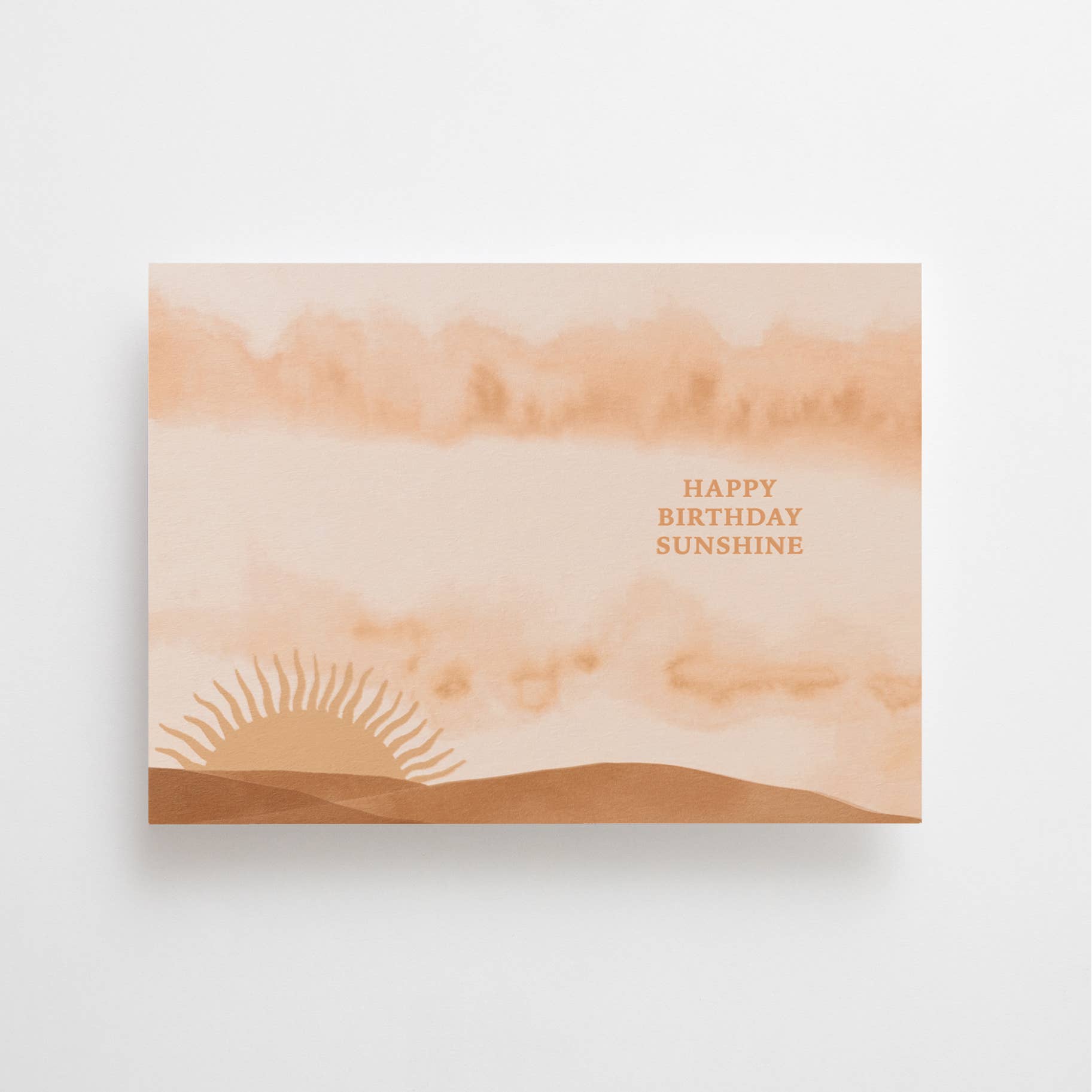 "happy birthday sunshine" post card