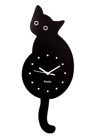 Wall Clock | Black Cat