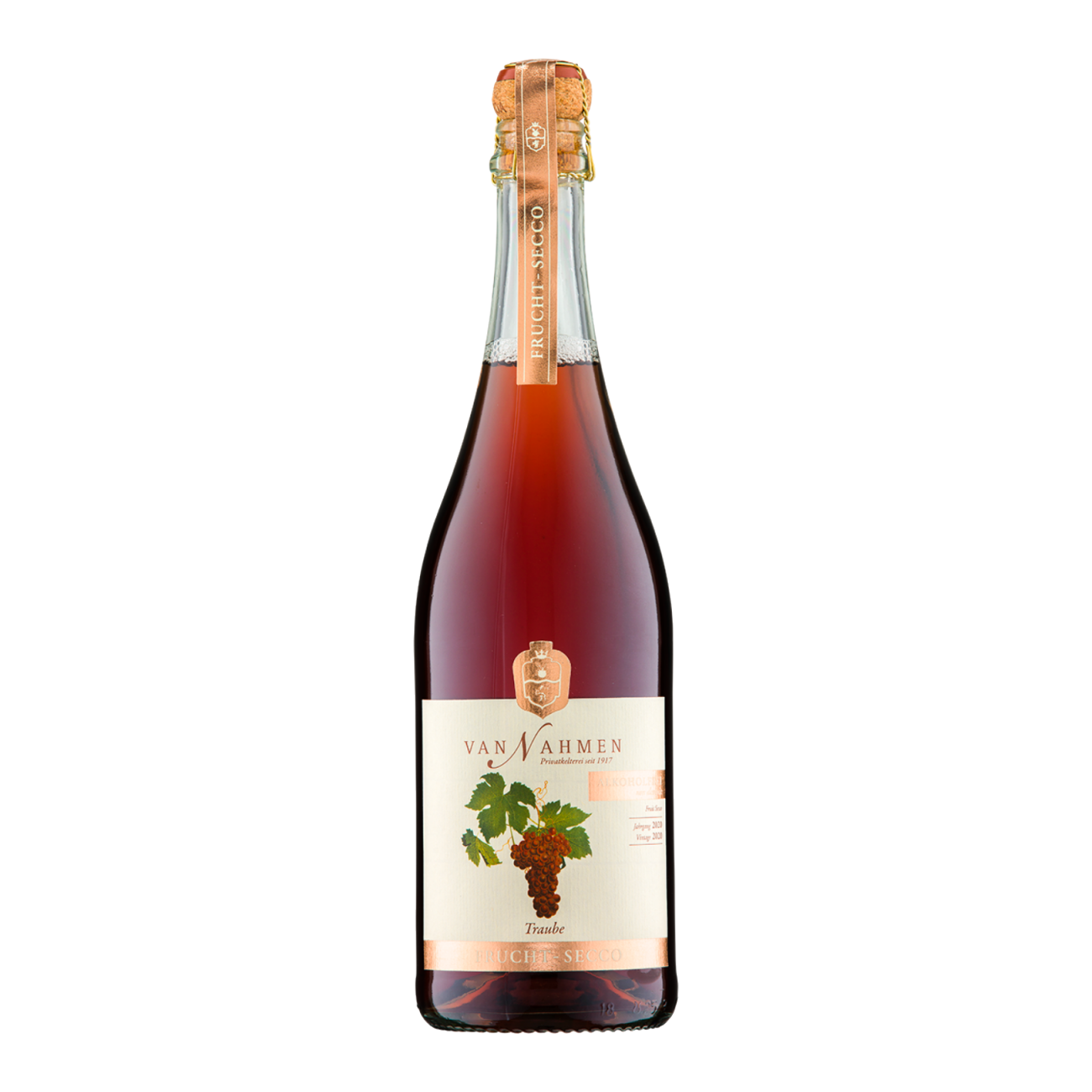 Traube frucht-secco sparkling fruit drink by vannahmen