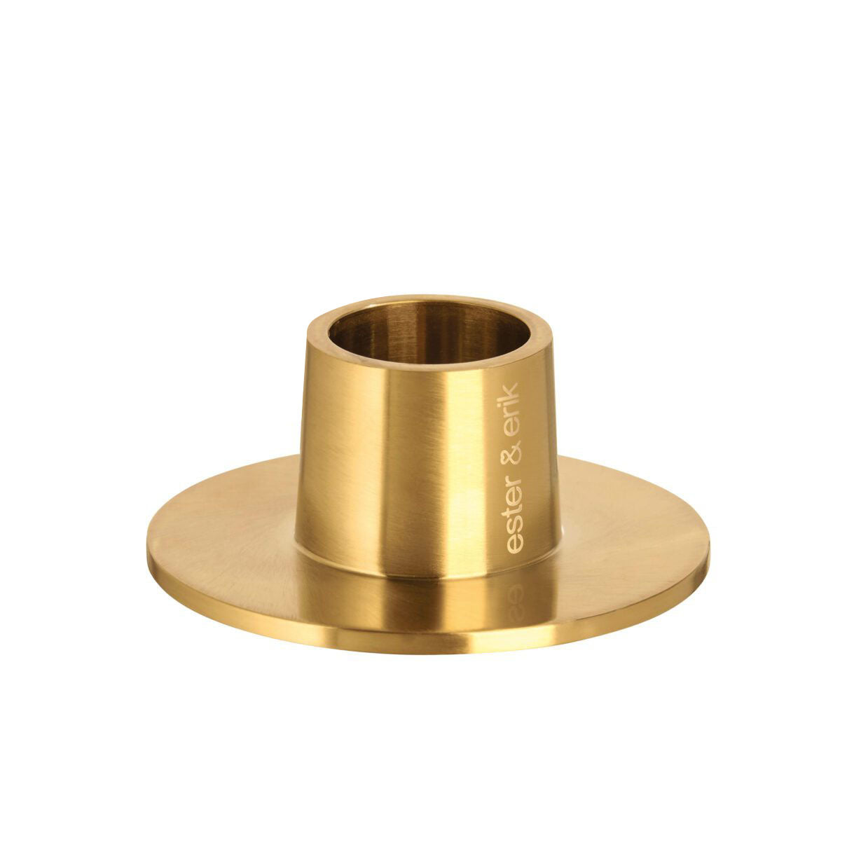 gold tone metal candle holder by ester & erik