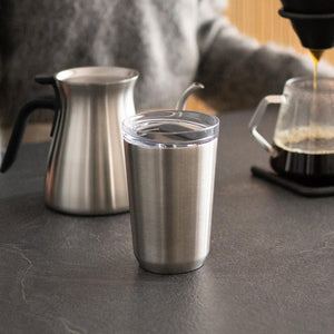 stainless steel to go tumbler by kinto on table 