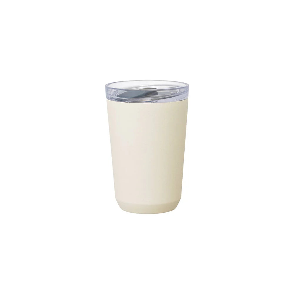 white to-go tumbler by kinto