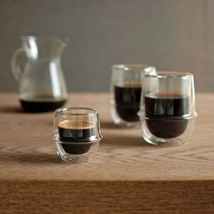 coffee in kronos collection glassware