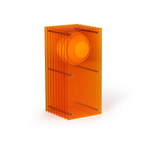 lop small rectangle table lamp in orange