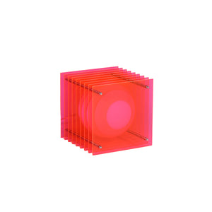 lop small square table lamp in pink