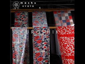 Japanese Fabric Gift Wrap/Scarf | Furoshiki | 90cm×90cm | Checkered Pattern