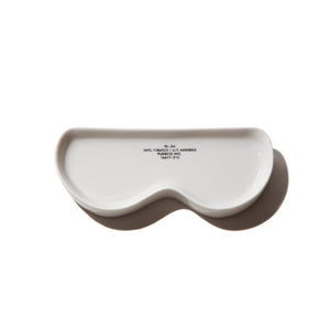 eyewear shape ceramic plate