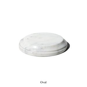 white incense holder made of marble