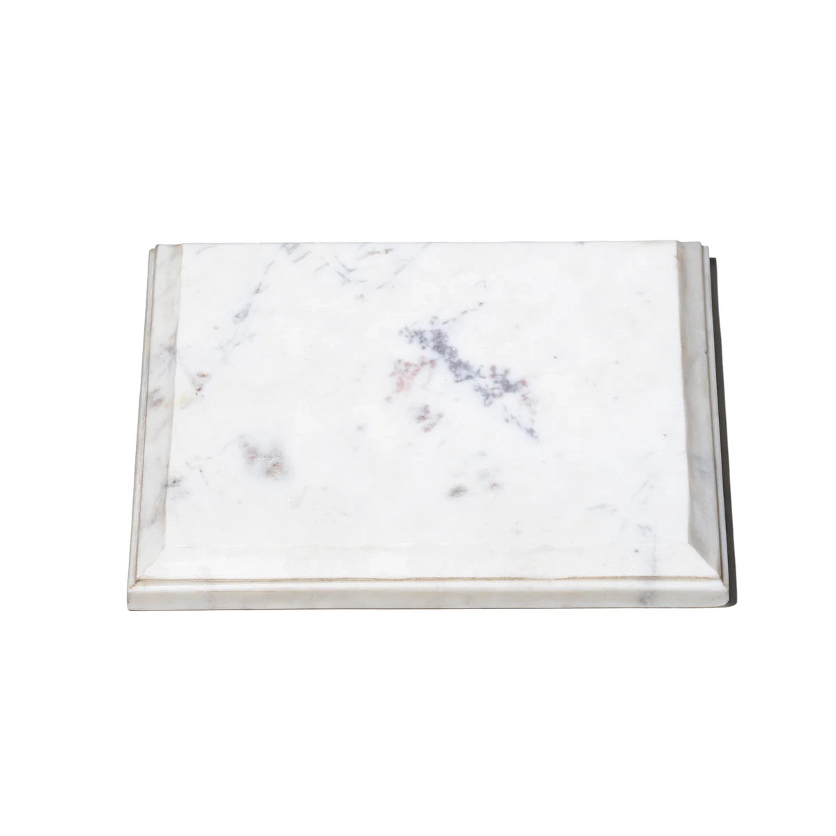 square white marble display with camera on top