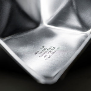 closeup look of the branding on star tray