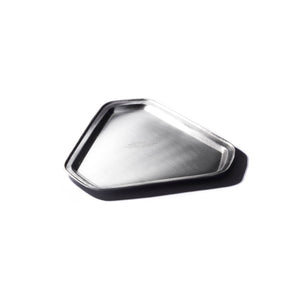 clean silver colour metal tray