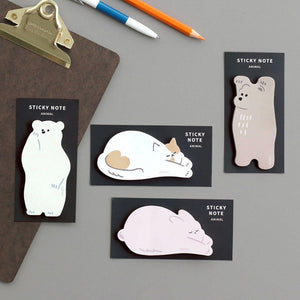 Sticky Note Animal White Bear